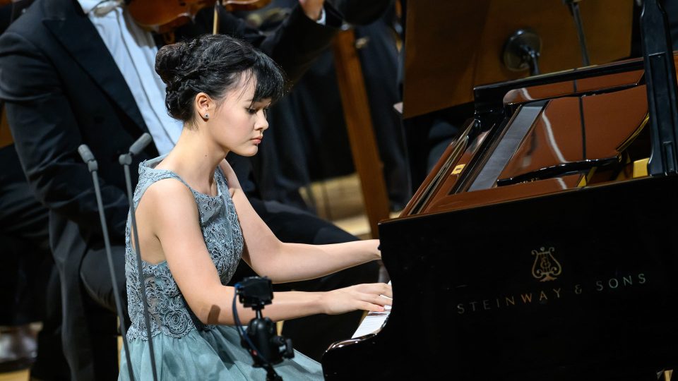 pianist Celina Höferlin at the Final concert of Concertino Praga 2024 