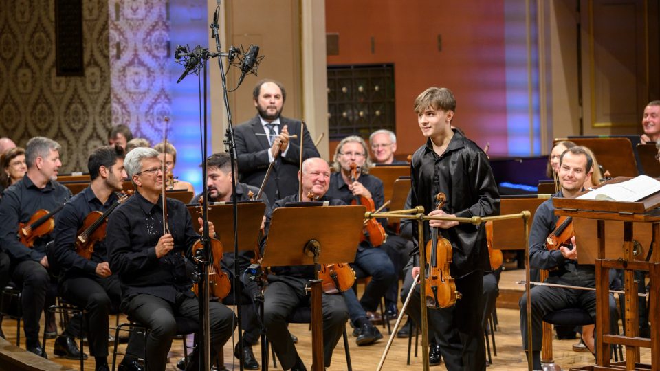 Mark Anthony Lewin at the finale of Concertino Praga 2021